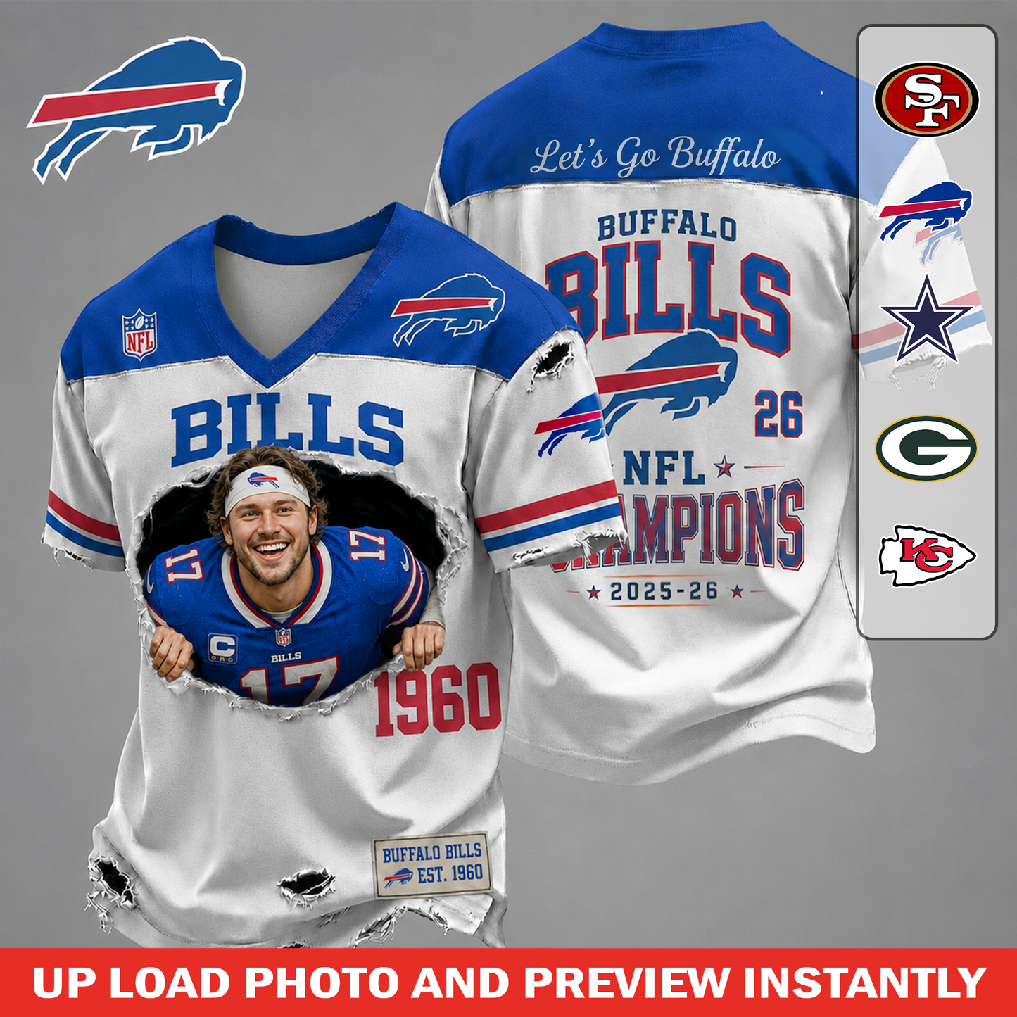Presonalized NFL Luxury Classic T-shirt 2906 NAK TTT
