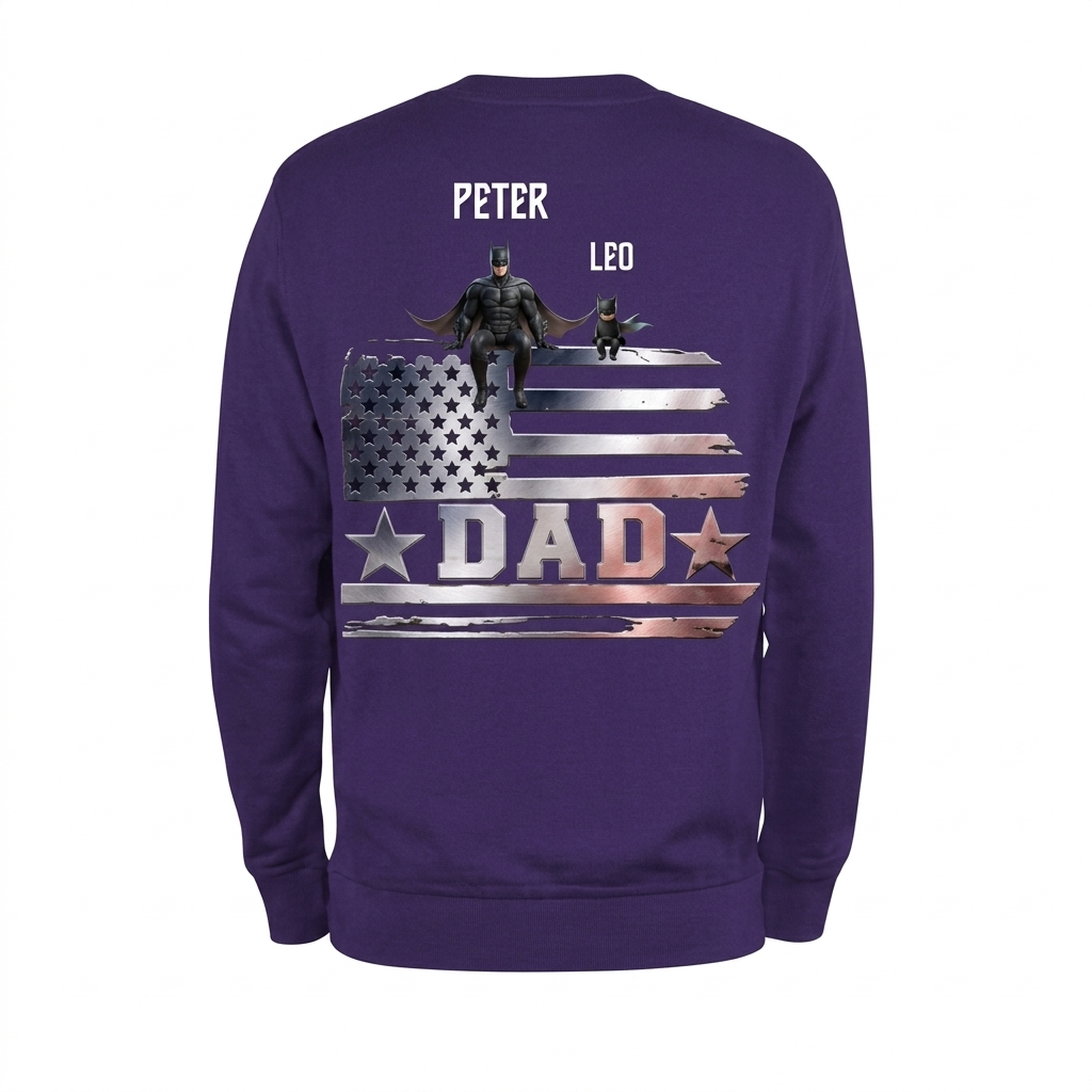 Premium Personalized Daddy and Son Superhero Shirt V1 NMD TTV