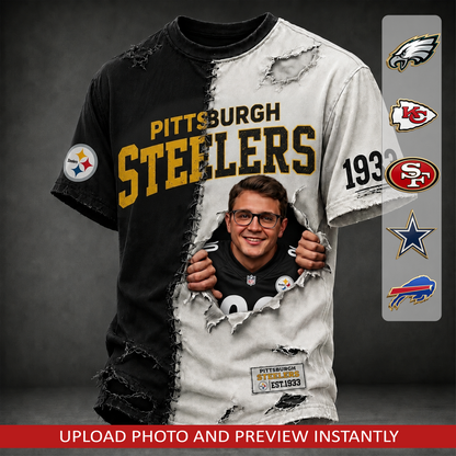 Premium NFL Personalized V-neck T-shirt 0607 NAK NHT