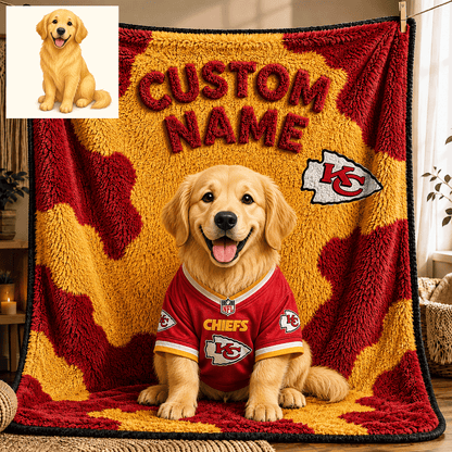 Premium NFL Personalized Pet Blanket NMD CTKT