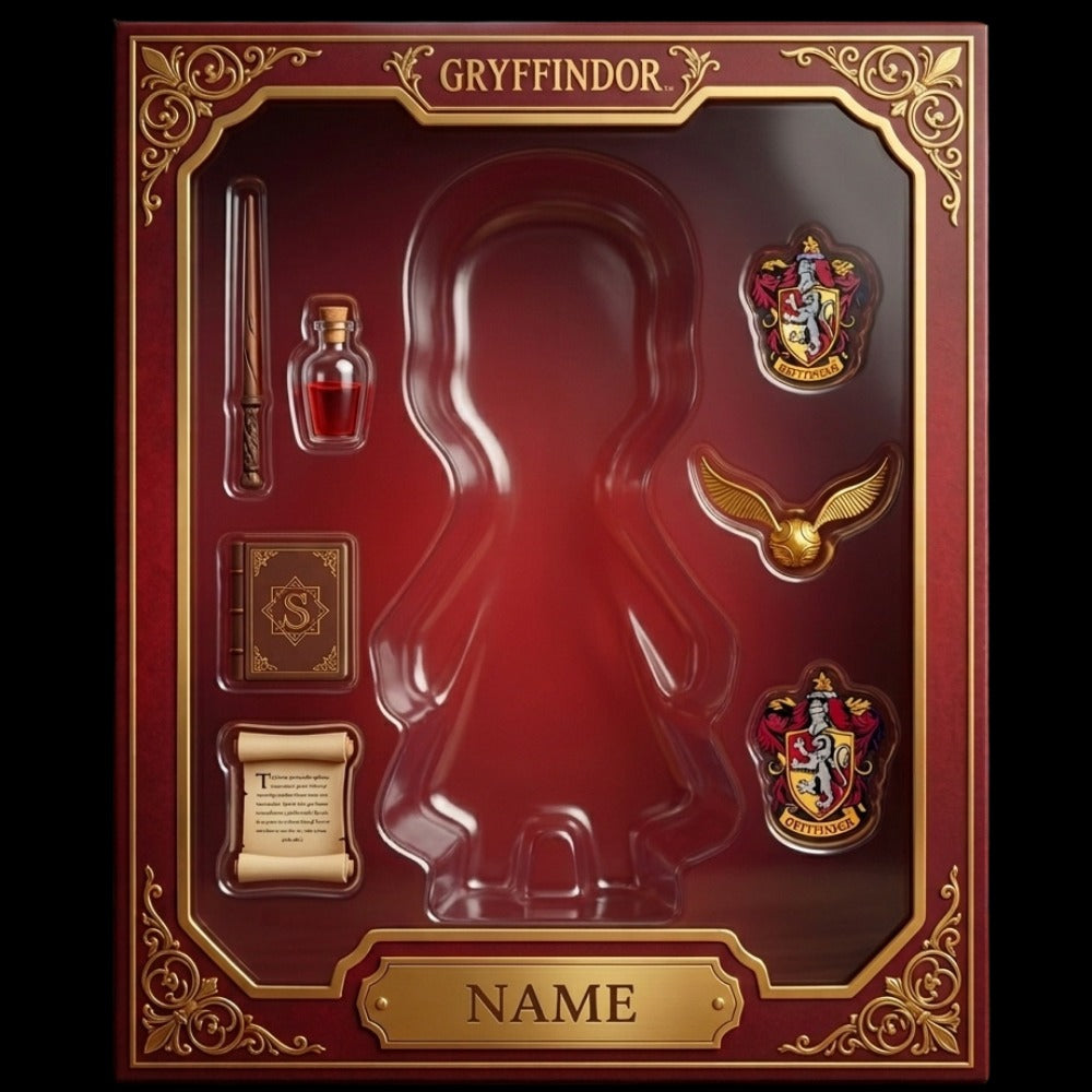 Personalized Magic School Plaque with Photo & Name – Custom Wizard Character Gift BQH