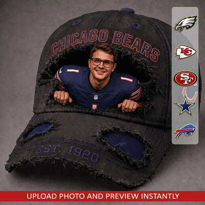 Personalized NFL Sun Hat - Gift for Football Fans 0807 NAK NHT
