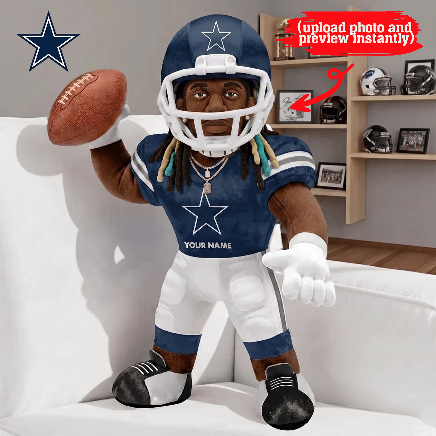 Premium NFL Customized Shape Pillow NMD TTV