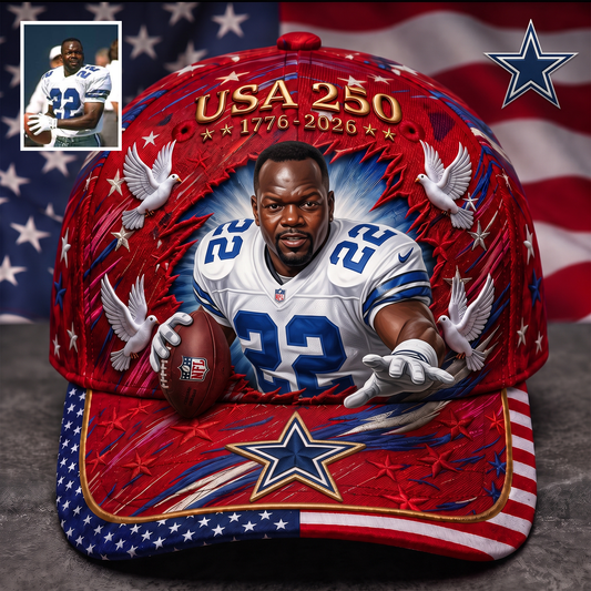 Premium NFL Personalized USA 250 Patriotic Cap NMD TTV