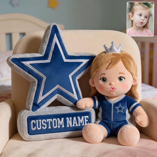 Premium NFL Personalized Kid Faux Fur Pillow NMD TTV