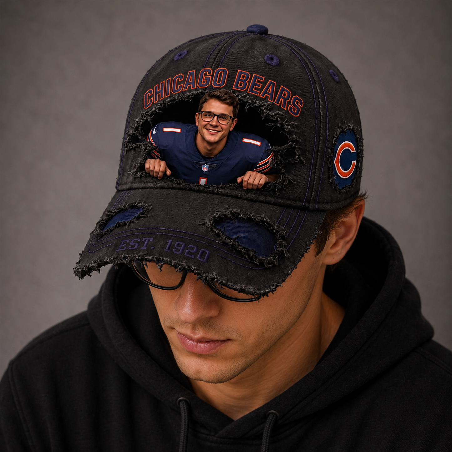 Personalized NFL Sun Hat - Gift for Football Fans 0807 NAK NHT