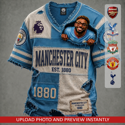 Personalized EPL Premium V-Neck T-shirt Gift For Fans 2506 NAK NHT