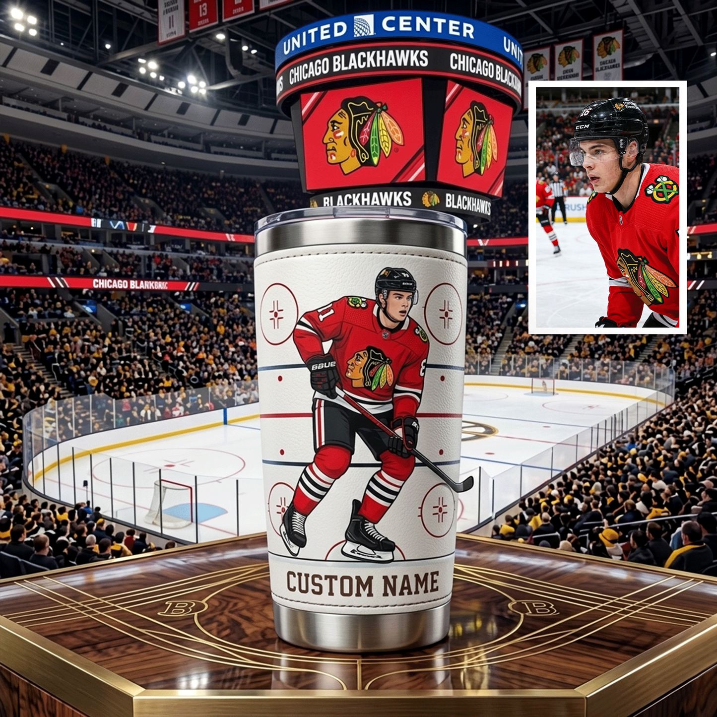 Premium NHL Personalized Hockey Tumbler NMD CTKT