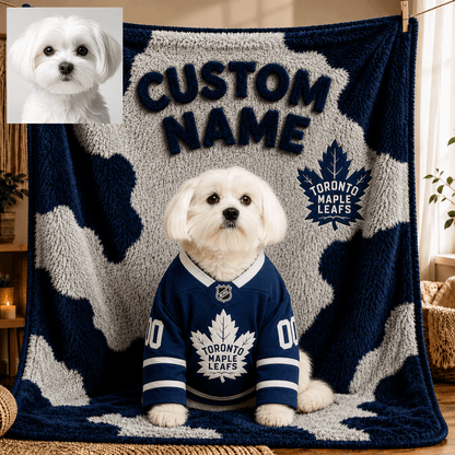 Premium NHL Personalized Pet Blanket NMD CTKT