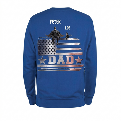 Premium Personalized Daddy and Son Superhero Shirt V1 NMD TTV