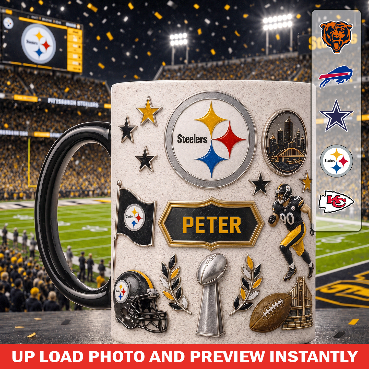 Personalized NFL Premium Mug Gift for Football Fans 0807 NAK TTT