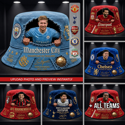 Personalized EPL Champions Edition Bucket Hat 2906 NAK NHT