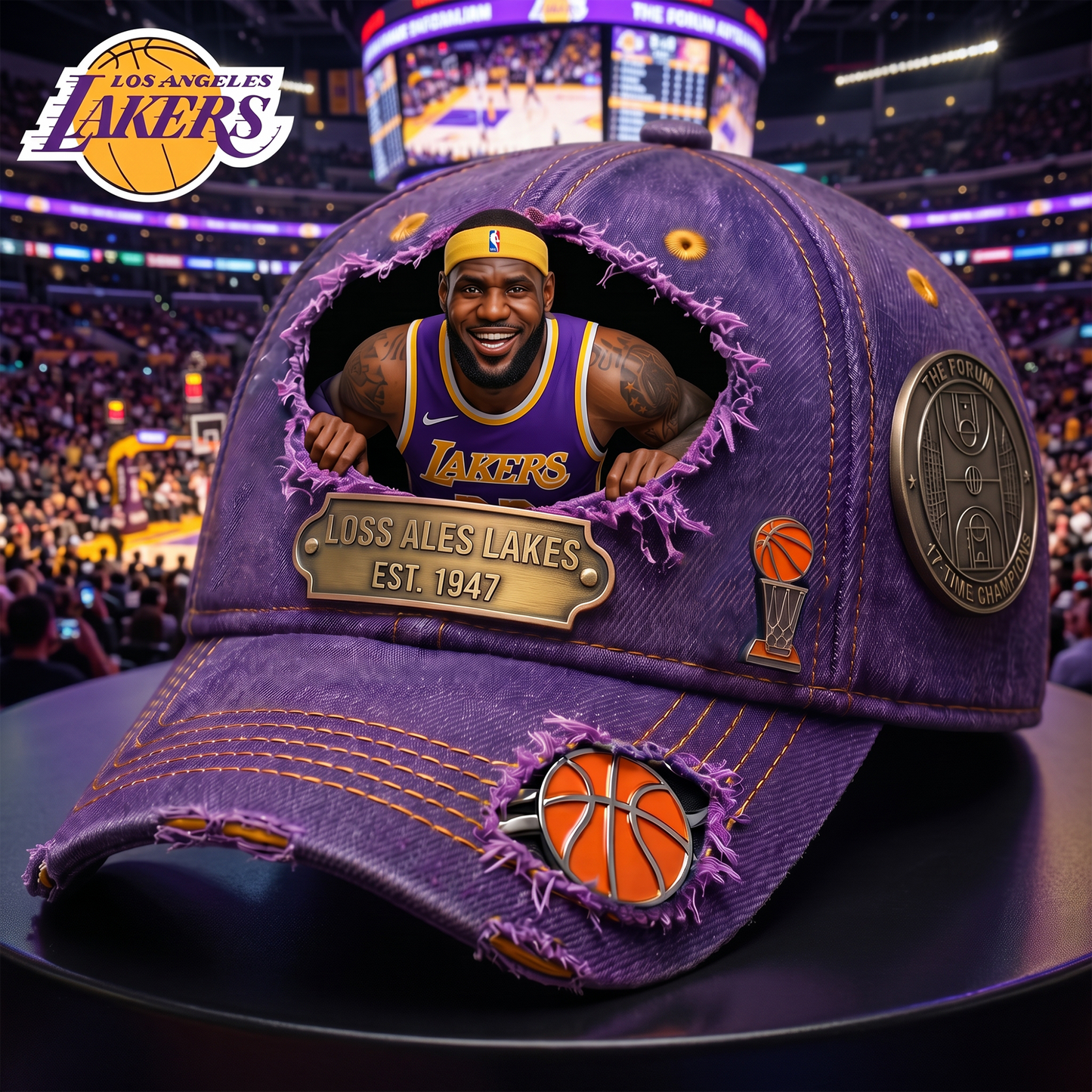 Personalized NBA Sun Hat - Custom Name & Face Gift for Football Fans 3006 NAK TTT