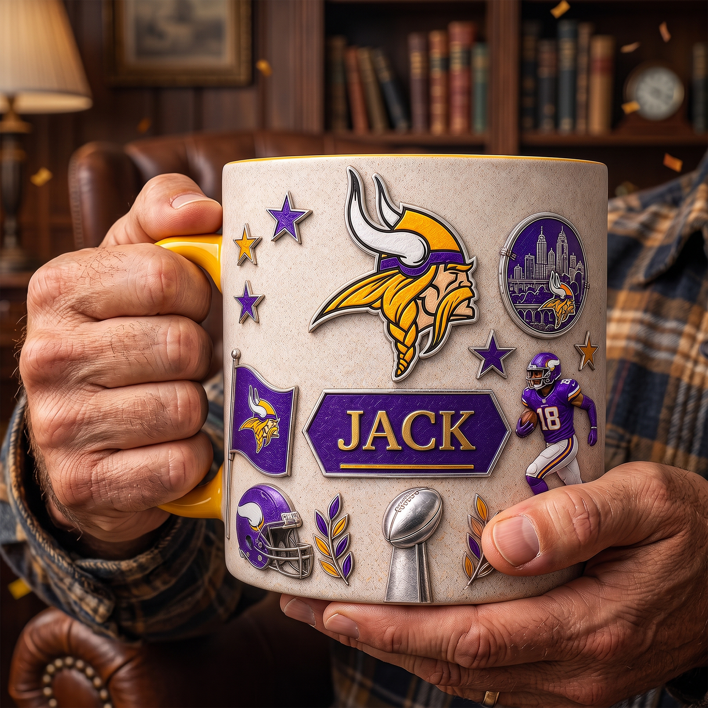 Personalized NFL Premium Mug Gift for Football Fans 0807 NAK TTT