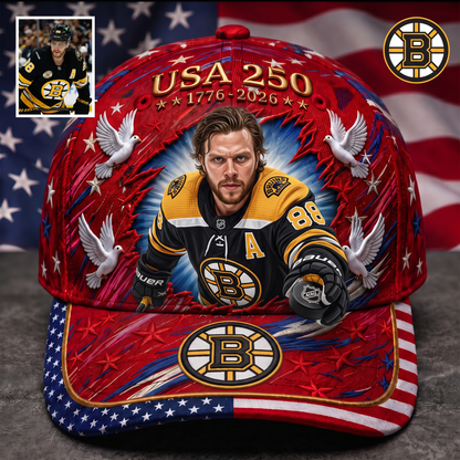 Premium NHL Personalized USA 250 Patriotic Cap NMD TTV
