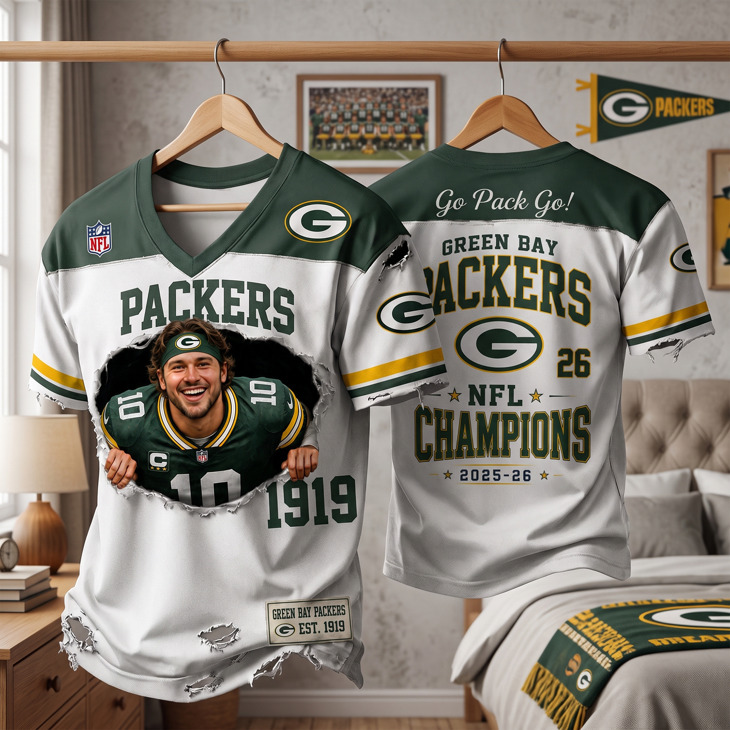 Presonalized NFL Luxury Classic T-shirt 2906 NAK TTT