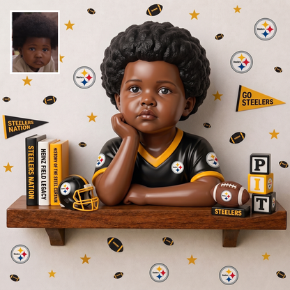 Premium NFL Personalized Kid Wooden Floating Shelf NMD TTV