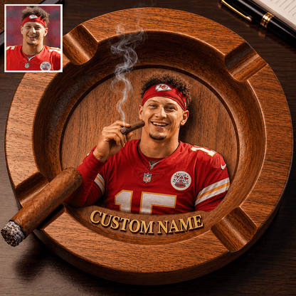 Premium NFL Personalized Luxury Ashtray For Cigars NMD CTKT