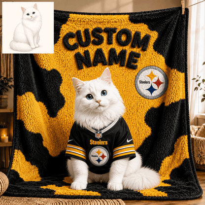 Premium NFL Personalized Pet Blanket NMD CTKT