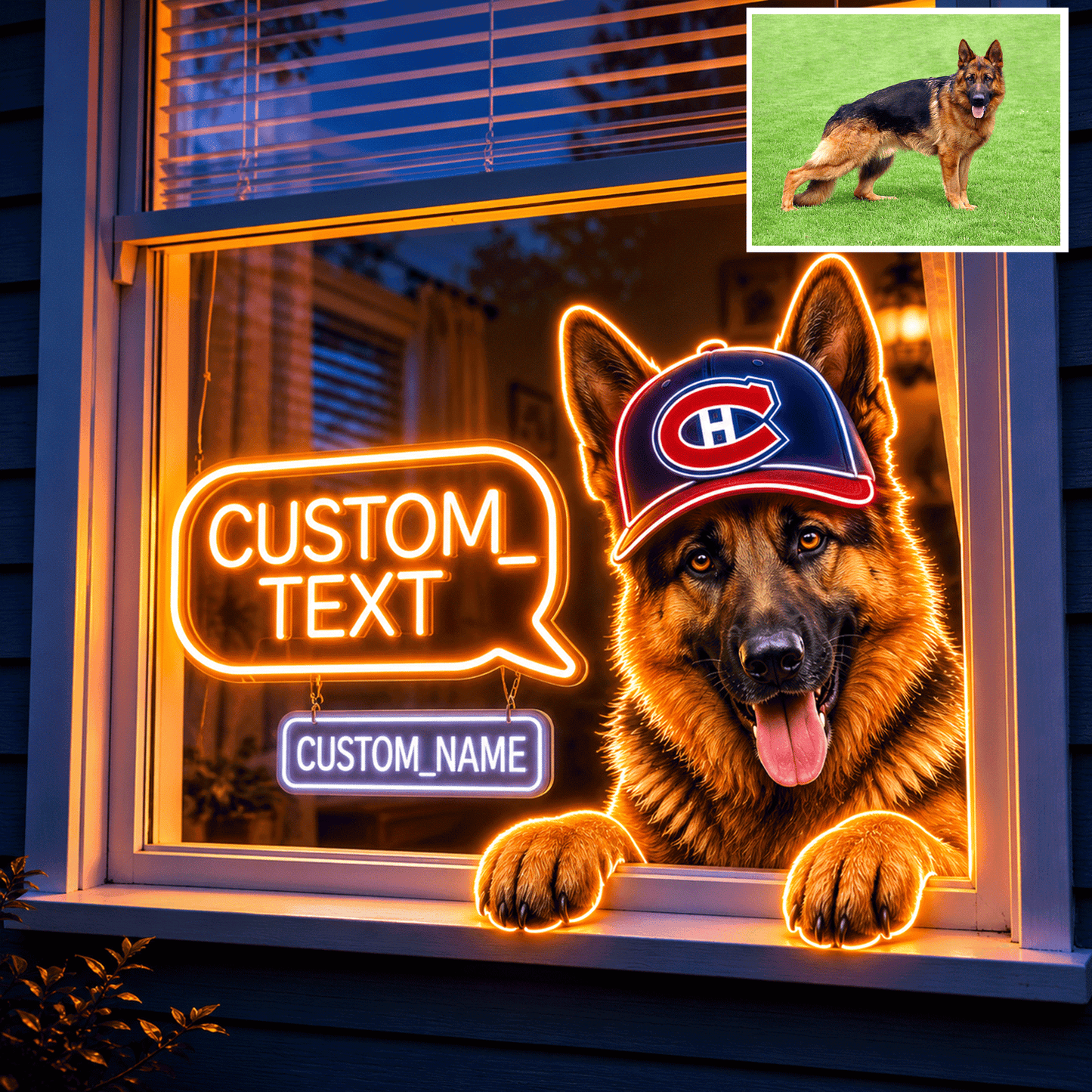 Premium NHL Personalized Pet Neon LED Light Sign NMD CTKT