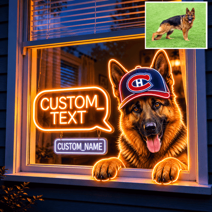 Premium NHL Personalized Pet Neon LED Light Sign NMD CTKT