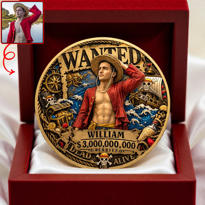 Custom Photo Printed Metal Coin - Personalized Gifts For Anime Lovers BQH