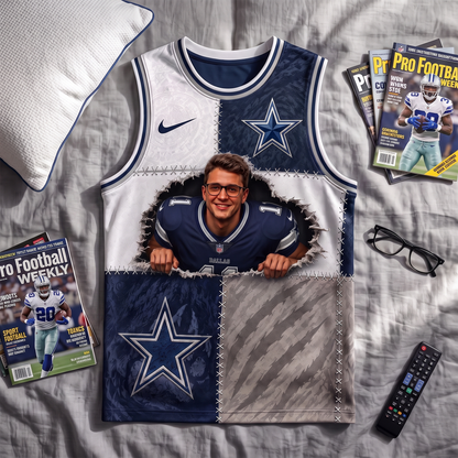 Personalized NFL 3D Ripped Fan Tank Top 1407 NAK TTT