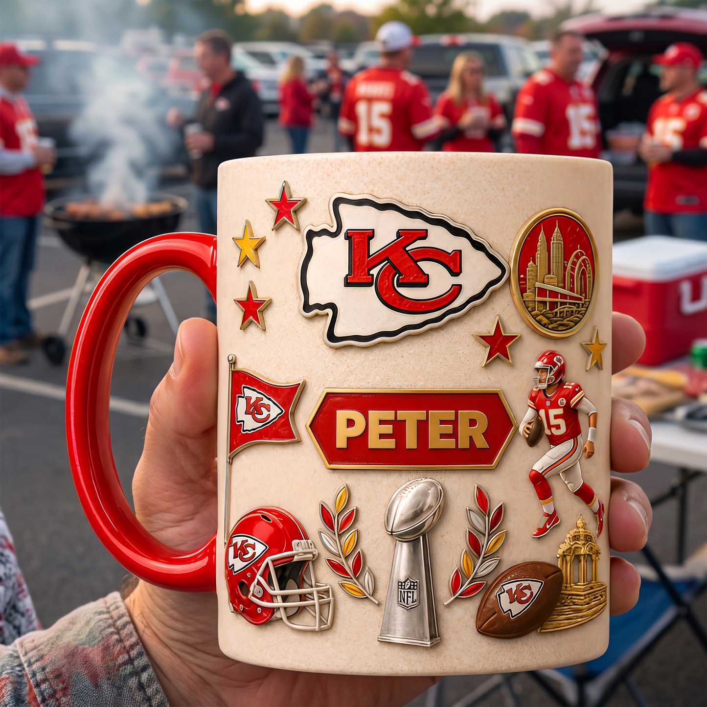 Personalized NFL Premium Mug Gift for Football Fans 0807 NAK TTT