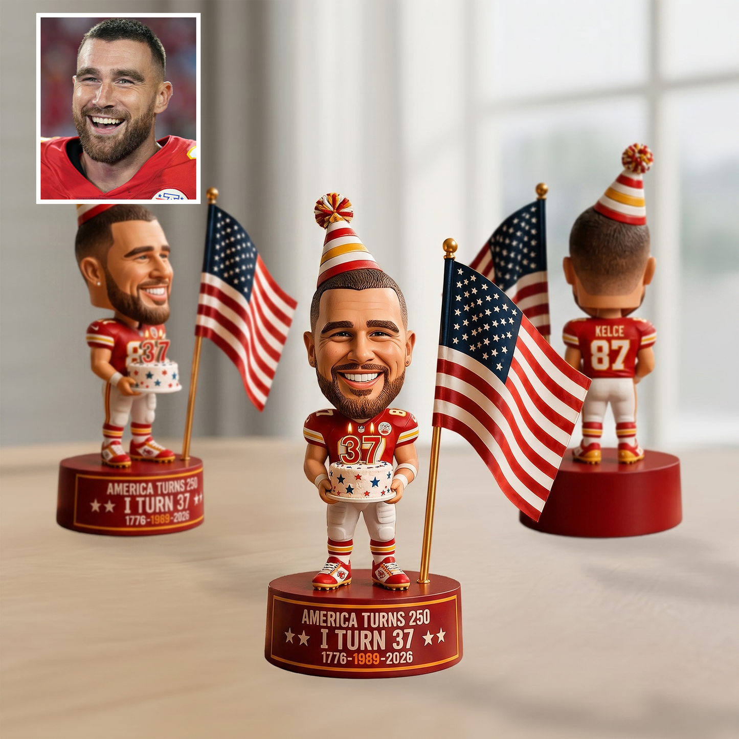 Premium NFL Personalized Birthday 3D Figurine NMD TTV