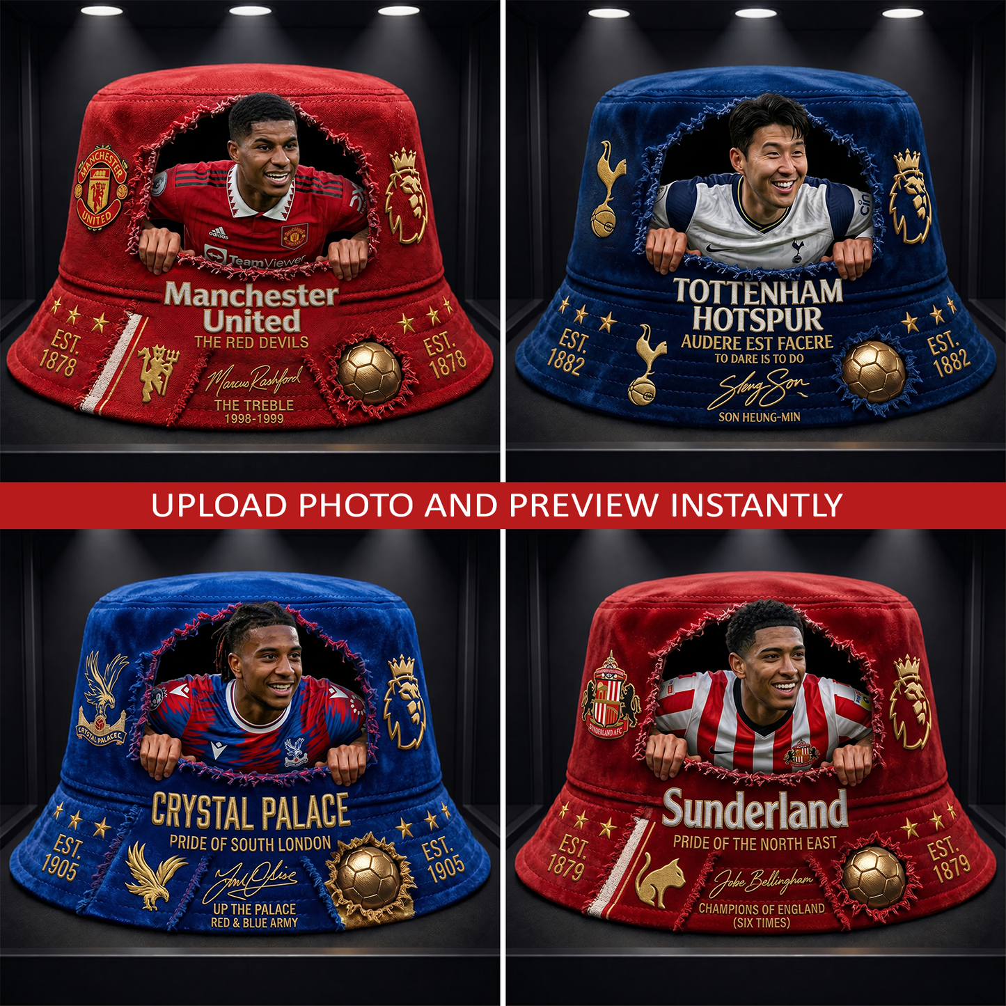Personalized EPL Champions Edition Bucket Hat 2906 NAK NHT