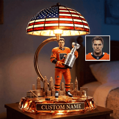 Premium NHL Hockey Player Personalized Acrylic LED Night Light V2 NMD CTKT