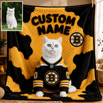 Premium NHL Personalized Pet Blanket NMD CTKT