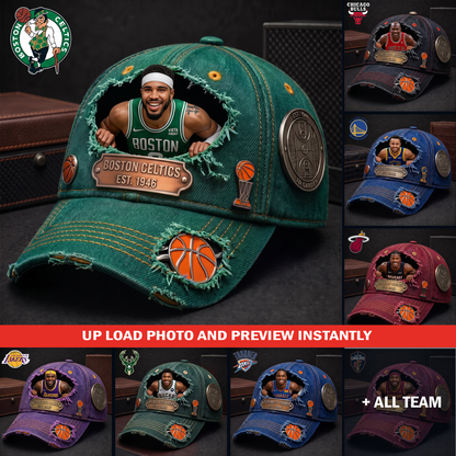 Personalized NBA Sun Hat - Custom Name & Face Gift for Football Fans 3006 NAK TTT