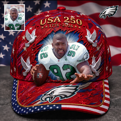 Premium NFL Personalized USA 250 Patriotic Cap NMD TTV