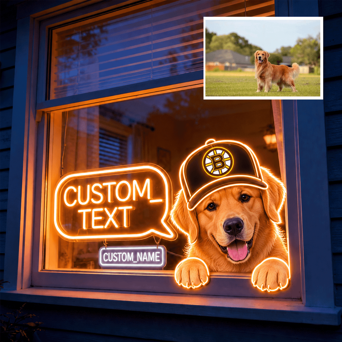 Premium NHL Personalized Pet Neon LED Light Sign NMD CTKT