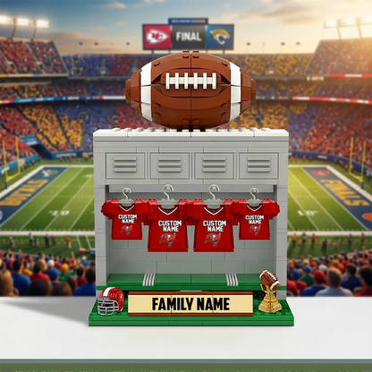 Football Family Plaque - Personalized Gifts For Family 0606 NAK TTT