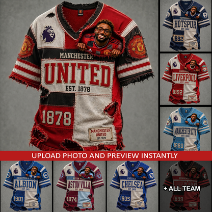 Personalized EPL Premium V-Neck T-shirt Gift For Fans 2506 NAK NHT