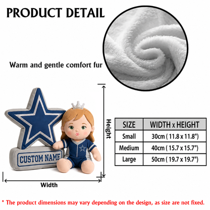 Premium NFL Personalized Kid Faux Fur Pillow NMD TTV