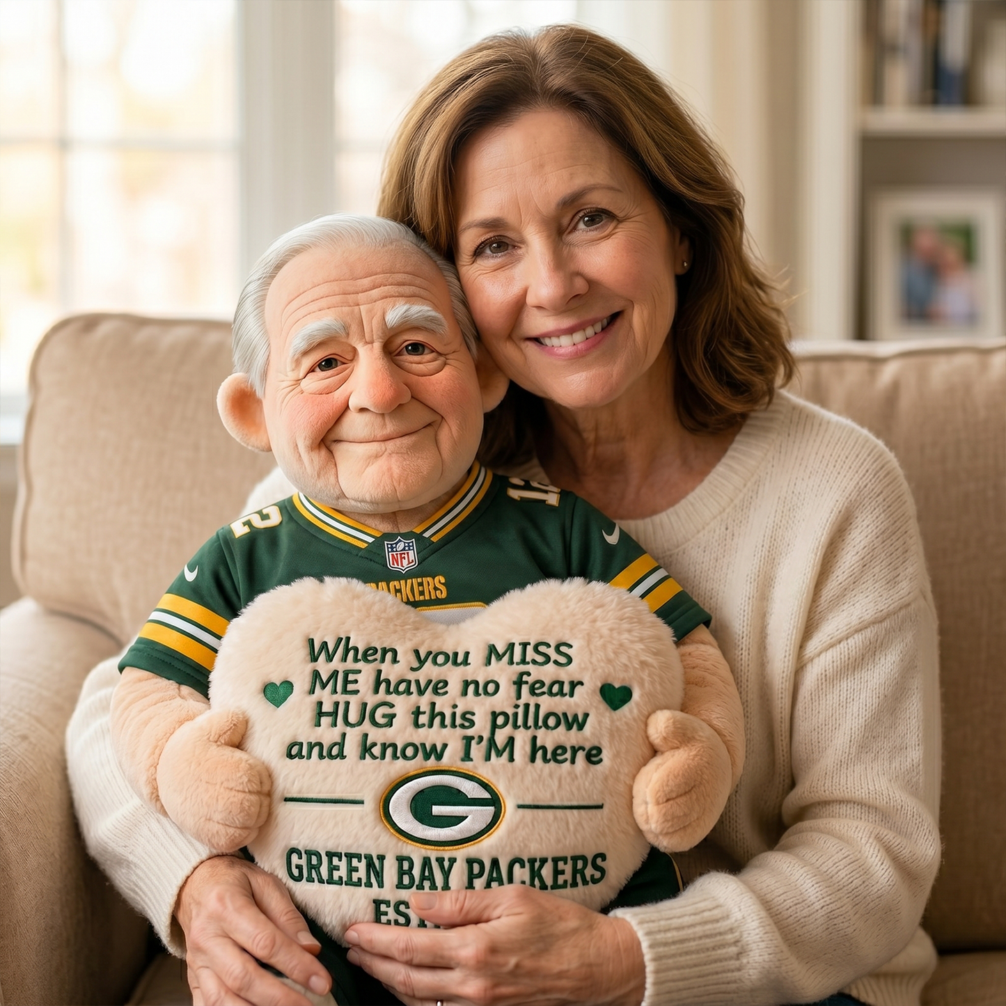 NFL Memorial Pillow - Custom Shaped Pillow 1806 NAK NHT