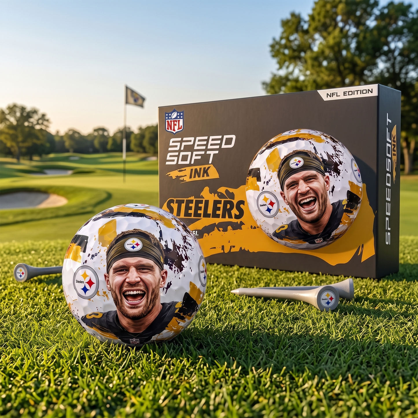 Personalized NFL Premium SpeedSoft Ink Golf Balls Gift Set 1607 NAK TTT