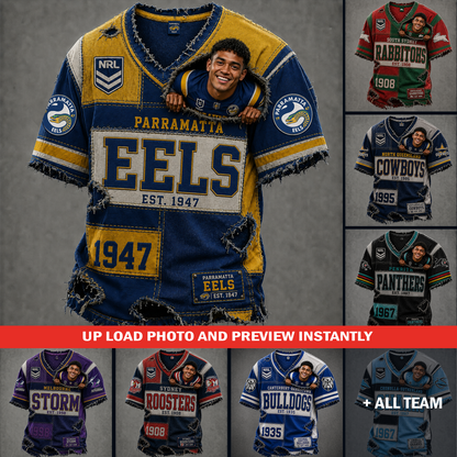 Personalized NRL Premium V-Neck T-shirt Gift For Fans 2506 NAK TTT