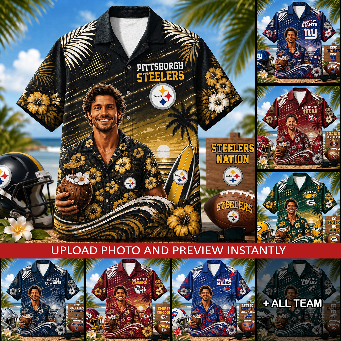 Personalized NFL Premium Beach Vibes Hawaiian Shirt 0907 NAK NHT