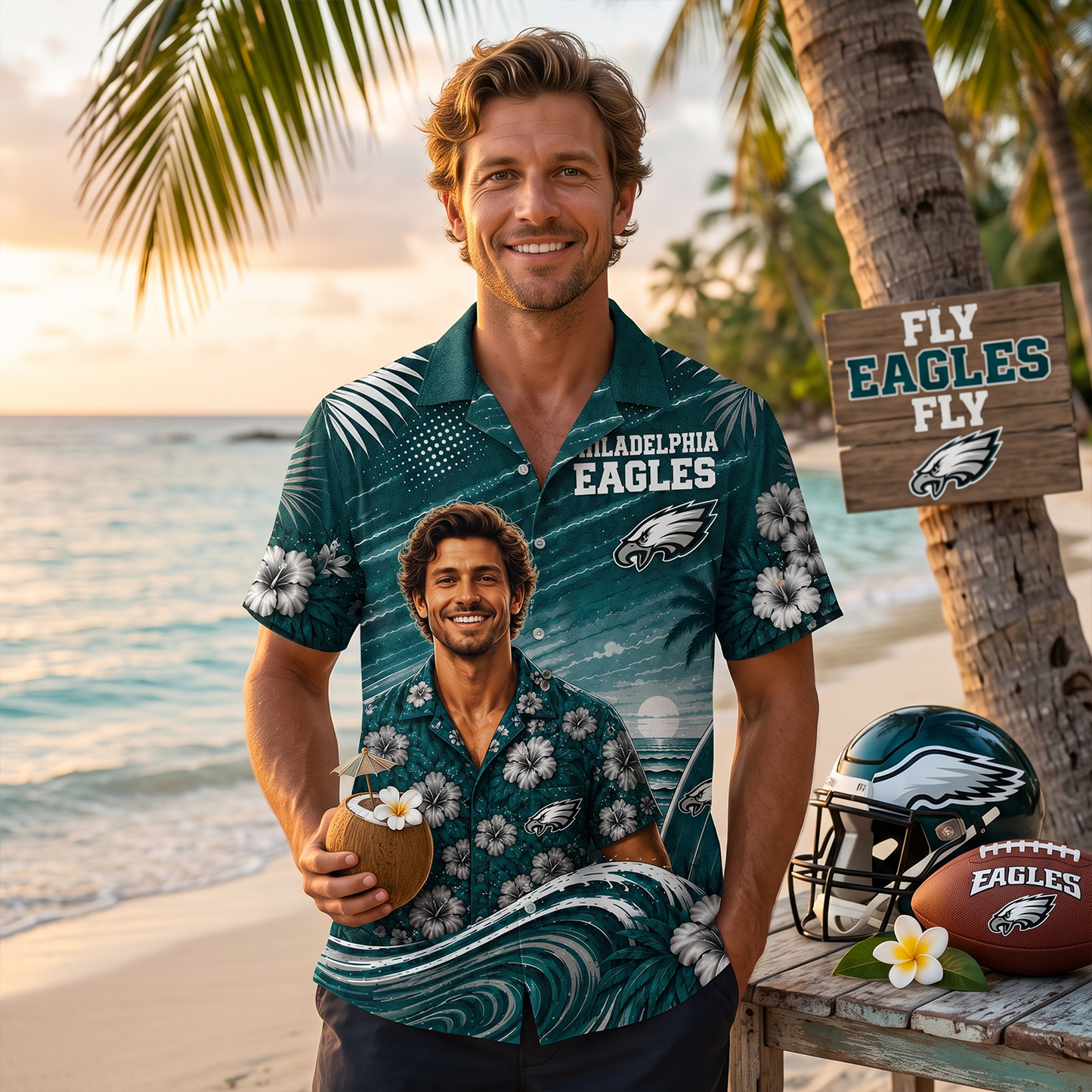 Personalized NFL Premium Beach Vibes Hawaiian Shirt 0907 NAK NHT