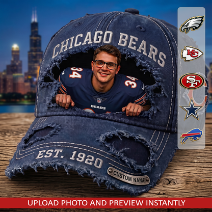 Personalized NFL Sun Hat - Custom Name & Face Gift for Football Fans 0207 V2 NAK NHT