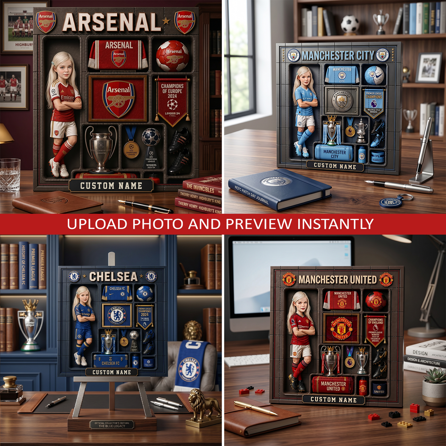 Personalized EPL football puzzle set 1906 NAK NHT