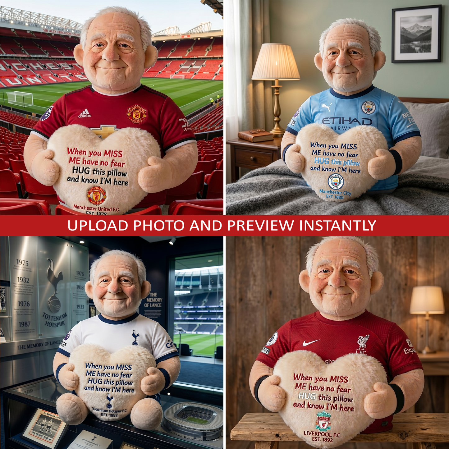 EPL Memorial Pillow - Custom Shaped Pillow 1606 NAK NHT