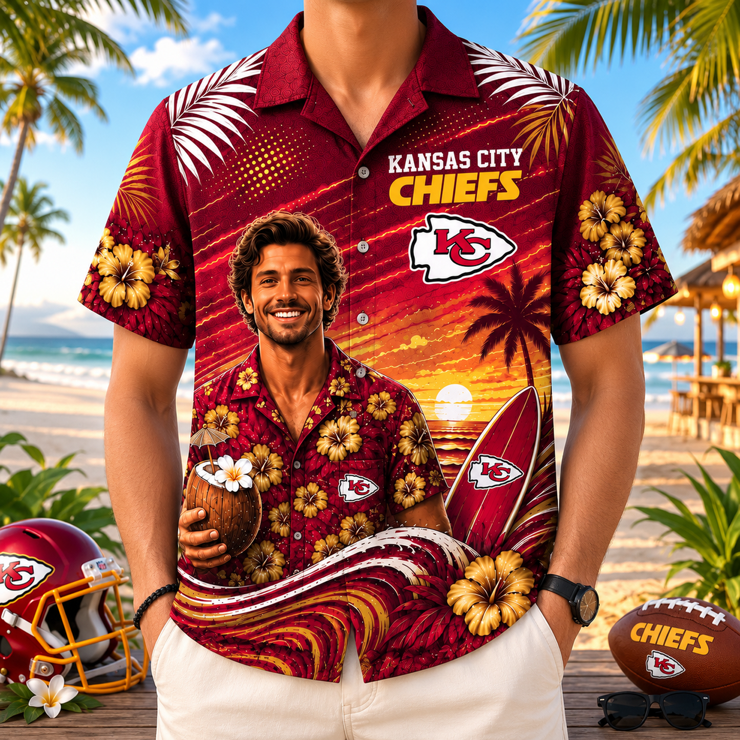 Personalized NFL Premium Beach Vibes Hawaiian Shirt 0907 NAK NHT
