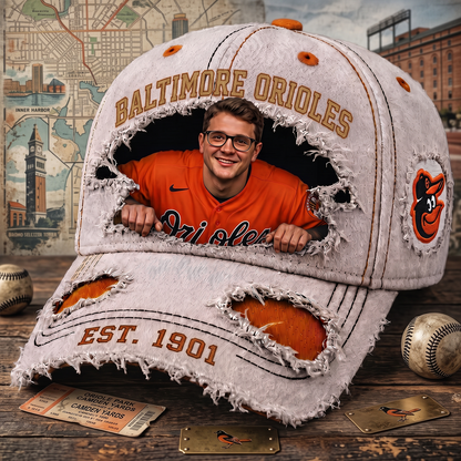 Personalized MLB Sun Hat - Custom Name & Face Gift for Football Fans 0107 NAK NHT