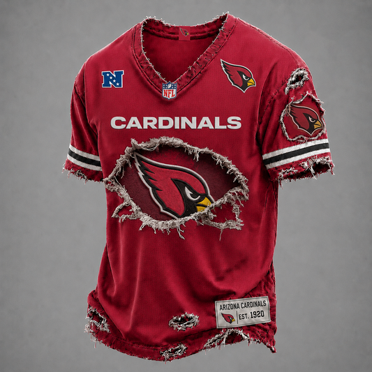 ARI x NFL LUXURY V-Neck T-Shirt V3 1906