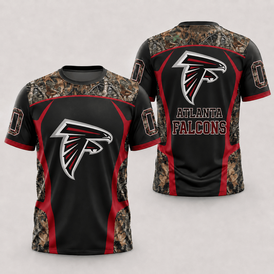 ATL x NFL Hunting Camo 3D Shirt
